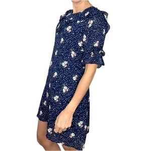 Angeleye London Blue Floral Ruffle Mini Dress 6